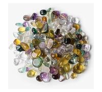 Gravier irrégulier de 5 à 9 mm, agate, quartz, minéraux, copeaux de roche for aquarium, décoration, bricolage(NO.18 Mix Glass,100g)