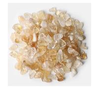 Gravier irrégulier de 5 à 9 mm, agate, quartz, minéraux, copeaux de roche for aquarium, décoration, bricolage(NO.36 Citrine,50g)