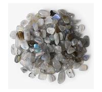 Gravier irrégulier de 5 à 9 mm, agate, quartz, minéraux, copeaux de roche for aquarium, décoration, bricolage(NO.2 Labradorite,100g)