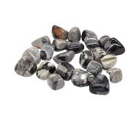 Gravier pour Aquarium Pierres roulées en malachite, cristaux vrac, pierres précieuses polies Reiki, véritables, décoration d'aquarium, for bijoux(Color 19,50g)