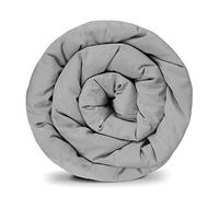 GRAVITÉ Basic - Basic Housse pour Couverture lestée GRAVITÉ Elle est Faite à 100% de Coton pour Adultes et Adolescents pour Un Meilleur Sommeil Taille : 150x220 cm, Gris
