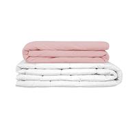 GRAVITÉ Basic Couverture pondérée thérapeutique, des Housse d'été pour Les Adultes/Les Jeunes pour Un Meilleur Sommeil Dimensions : 150x220 cm, 6 kg, Rose