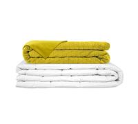 Gravité Couverture lestée Adulte/Adolescents Couverture pondérée thérapeutique Idéal pour s'endormir et Calmer l'anxiété et Le Stress avec Housse Toute l'année 135x200cm 6 kg
