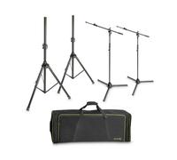 Gravity 2 Speaker and 2 Microphone Stands IN Bag