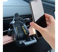 Gravity Car Phone Holder Air Vent 360 Rotation(Red) | Auto-gravity lock, 360-degree view, silent ride, fits 8.5cm phones, secure vent clip