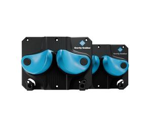 Gravity Grabber Support Mural pour Ski et Snowboard - Pour Tout Type de Ski ou Snowboard - Protège Rocker et Extrémités - Sans Risques - 2x - Cyan