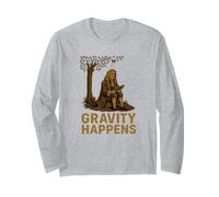 Gravity Happens - Isaac Newton Science Humour Manche Longue