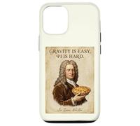 Gravity is Easy Pi is Hard Funny Newton Science Pun Pi Day Coque pour iPhone 12/12 Pro