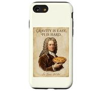 Gravity is Easy Pi is Hard Funny Newton Science Pun Pi Day Coque pour iPhone SE (2020) / 7/8