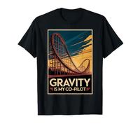 Gravity is My Co-Pilot | Roller Coaster | Physique T-Shirt
