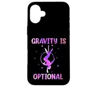 Gravity is Optional Fly Aerial Hoop Aerial Hoop Soie Lyra Circus Coque pour iPhone 16 Plus