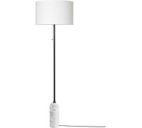 GUBI Lampadaire Gravity marbre blanc/blanc