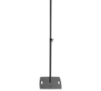 Gravity Pied d'éclairage LS 431 B – base carrée acier, montage excentrique possible
