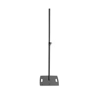 Gravity Pied d'éclairage LS 431 B – base carrée acier, montage excentrique possible