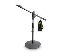 Gravity Stands Pied de micro MS 2222 B — court, base ronde, perchette télescopique 2 points
