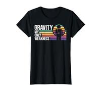 Gravity My Only Weakness Broken Hand Blessure Reéducation T-Shirt Graphique avec Valeur, Femme, Noir, M