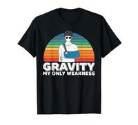 Gravity My Only Weakness Broken Hand Blessure Reéducation T-Shirt Graphique avec Valeur, Homme, Noir, L