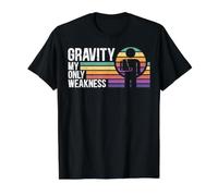 Gravity My Only Weakness Broken Hand Blessure Reéducation T-Shirt Graphique avec Valeur, Homme, Noir, S