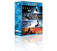 Gravity, Pacific Rim, Man of Steel, Godzilla 3D 2D Blu-Ray E