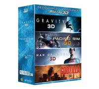 Gravity, Pacific Rim, Man of Steel, Godzilla – Warner Bros. – Blu-ray – 3D et 2D