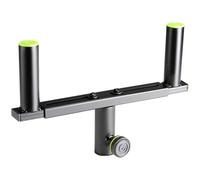 Gravity SAT 36 B - Noir - Barre de couplage pour pied d¿enceinte - Acier - Compatibilité Ø35 mm - Réglable 310 à 490 mm - Fixation par vis - Charge 2 x 25 kg - Bagues incluses