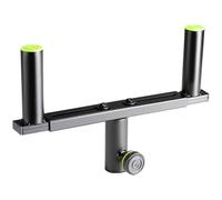 Gravity SAT 36 B - Noir - Barre de couplage pour pied d¿enceinte - Acier - Compatibilité Ø35 mm - Réglable 310 à 490 mm - Fixation par vis - Charge 2 x 25 kg - Bagues incluses