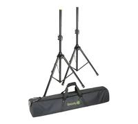 Gravity SS 5212 B SET 1 - Pack de pieds d¿enceinte avec housse - acier thermolaqué - 2 trépieds inclus - finition noire