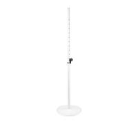 Gravity SSP WB SET 1 W - Blanc - Support de haut-parleur sur base en fonte - Construction acier/fonte solide - Empreinte au sol réduite - Serrage robuste pour réglage sécurisé