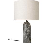 Gubi Lampe de table Gravity L Marbre gris-toile