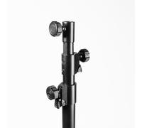 Gravity TLS 551 B Touring Trépied d'éclairage en acier double extension LockPin Noir
