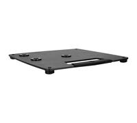 Gravity WB 431 C B Pied compact carré en acier avec fonction de montage excentrique, noir