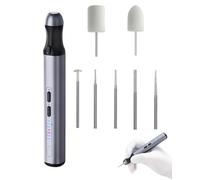 Gravizer Engraving Pen, Electric Engraving Tool Kit with 7 Interchangeable Head Bits for Metal, Glass, Ceramic, Wood, Good Gift for Yourself, Friend