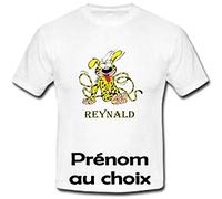GRAVOPHOTO - Tshirt personnalisé Marsupilami prénom et Taille au Choix
