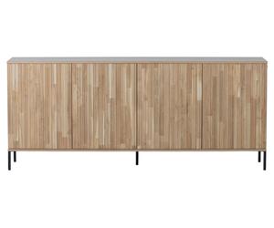 GRAVURE - Buffet en placage chêne naturel L200 Marron