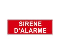 GRAVURE CONCEPT F112 - Panneau et Signalisation Incendie - Sirène d'alarme | Dimensions au choix - Norme ISO 7010 - Haute qualité - Visibilité optimale - Installation rapide