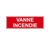 GRAVURE CONCEPT F129 - Panneau et Signalisation Incendie - Vanne incendie | Dimensions au choix - Norme ISO 7010 - Haute qualité - Visibilité optimale - Installation rapide