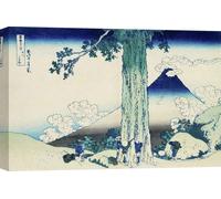 Gravure d'art japonaise sur toile - Katsushika Hokusai, Vue du Mont Fuji, ca. 1829-1833 - 120 x 90 cm