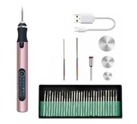 Gravure électrique sans fil à vitesse variable pour mini perceuse, 3,6 V 25 W avec 5000-25 000 tr/min, indicateur de niveau de batterie, protection contre les surcharges, SI