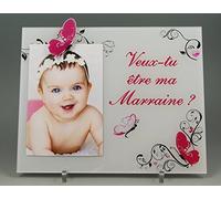 Gravure Events Cadre Photo Veux-tu être ma Marraine - (Cadeaux originaux pour Parrain Marraine - Baptême, Anniversaire, Noël...)