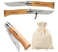 Gravure Events - Couteau Opinel n°8 personnalisé avec prénom gravé - Cadeau pour homme : fête des pères, papa, tonton, grands pères (papi, papy) anniversaire, noël (Couteau Seul)