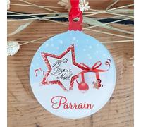 Gravure Events Décoration de Sapin Parrain - Un Cadeau de Noël Original pour Le Parrain de Votre Enfant