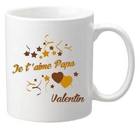 Gravure Events Mug Je t'aime Papa - Cadeau pour la fête des Pères, Noël, Anniversaire, Pâques, Baptême