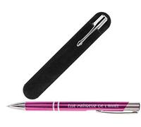 Gravure Events Stylo Cadeau pour la Maîtresse de votre enfant (avec Pochette Velours) - institutrice, professeur des écoles primaire ou maternelle (Élue Maîtresse de l'année)