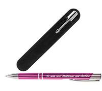 Gravure Events Stylo Cadeau pour la Maîtresse de votre enfant (avec Pochette Velours) - institutrice, professeur des écoles primaire ou maternelle (Je suis une Maîtresse qui déchire)