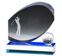 Gravure gratuite de médailles en cristal de diamant - Trophée idéal pour réunion annuelle - Médailles et trophées en verre gravés