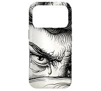Gravure Lucifer The Fallen Angel Blackwork Coque pour iPhone 17 Pro