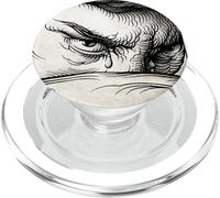 Gravure Lucifer The Fallen Angel Blackwork PopSockets PopGrip pour MagSafe