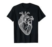 Gravures anatomiques en Forme de cœur Vintage pour cardiologues T-Shirt