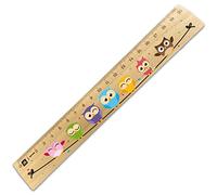 GRAVURZEILE Règle de rentrée des classes au design hiboux - En bois de 20 cm - Cadeau pour la rentrée scolaire ou la rentrée scolaire - Pour garçons et filles