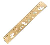 GRAVURZEILE Règle pour la rentrée des classes en forme de licorne - Règle en bois de 20 cm - Cadeau pour la rentrée scolaire ou la rentrée scolaire - Pour garçons et filles